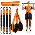 Adjustable Pull-Up Assistance Belt with Dual-Foot Straps & Resistance Bands – Heavy-Duty Metal Rings, Padded Footrests for Safe, Stable & Comfortable Full-Body Workouts